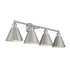 4-Light Bathroom Vanity Light in Brushed Nickel