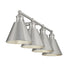 4-Light Bathroom Vanity Light in Brushed Nickel