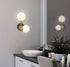 Caldaro Bitonto Mid-Century Wall Light 2-Light Opal Globe Glass Shade