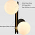 Caldaro Bitonto Mid-Century Wall Light 2-Light Opal Globe Glass Shade
