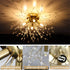 Modern Crystal Semi Flush Ceiling Light 4-Light Dandelion Chrome