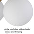 Modern Gold Semi Flush Mount Ceiling Light Glass Globes