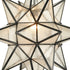 Moravian Star Pendant Chandelier Seeded Glass Black 19 Inches