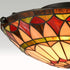 Tiffany Semi Flush Ceiling Light Stained Glass Colorful