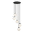 5-Light Chandelier in Matte Black