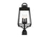 Inglewood 3-Light Outdoor Post Lantern in Black