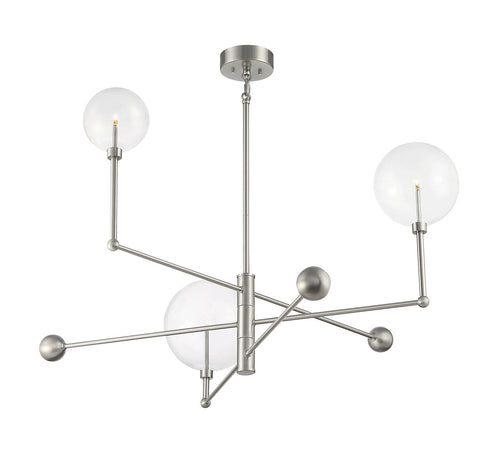 3-Light Chandelier in English Bronze