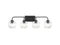 Baldwin 4-Light Bathroom Vanity Light in Matte Black