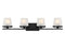 Klein 4-Light Bathroom Vanity Light in Matte Black