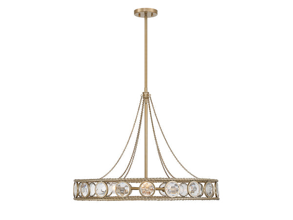 Cologne 6-Light Pendant in Opulent Gold