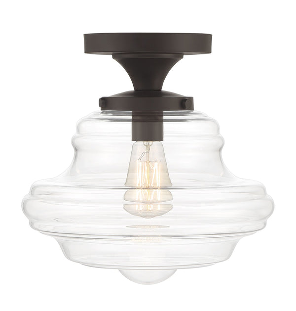 1-Light Ceiling Light in Oil Rubbed Bronze