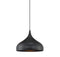 1-Light Plug-In Mini Pendant in Matte Black