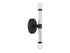 Kingsburg 2-Light Wall Sconce in Matte Black