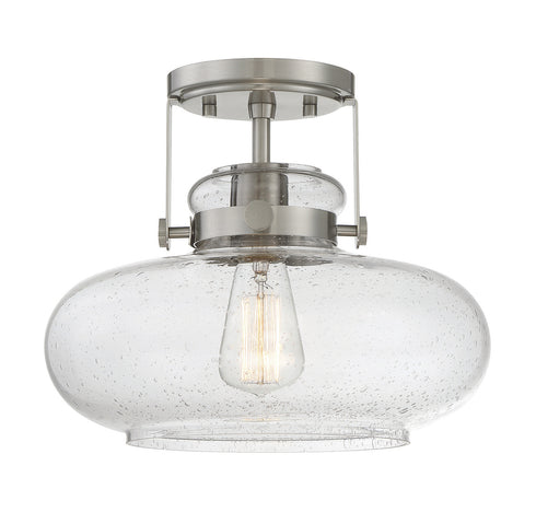 1-Light Ceiling Light in Polished Nickel