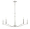 5-Light Chandelier in Polished Nickel