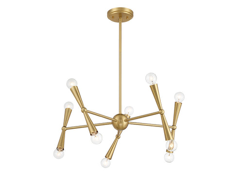 10-Light Chandelier in Chrome