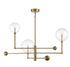 3-Light Chandelier in English Bronze