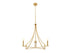 4-Light Chandelier in Brushed Nickel