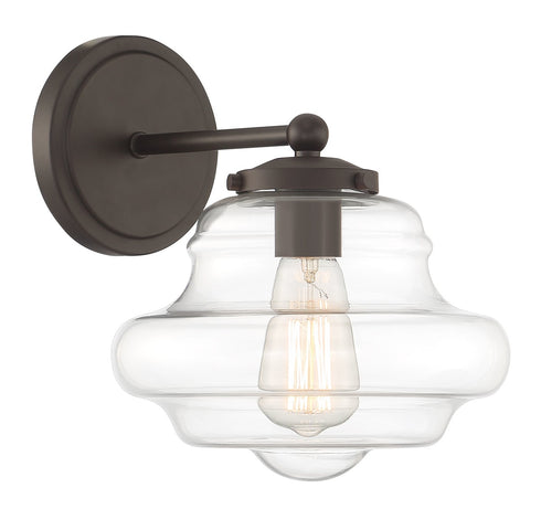 1-Light Wall Sconce in Oil Rubbed Bronze