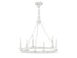 6-Light Chandelier in Matte Black