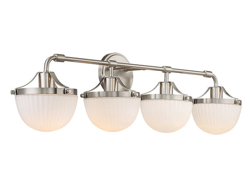 Meredith 4-Light Bathroom Vanity Light in Matte Black