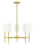 5-Light Chandelier in Bisque White