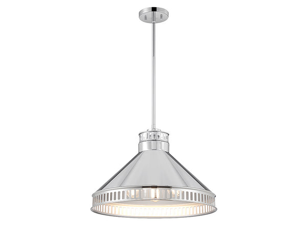 Seagram 3-Light Pendant in Polished Nickel