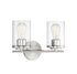 Marshall 2-Light Bathroom Vanity Light in Polished Chrome