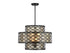 Mannheim 4-Light Pendant in Matte Black