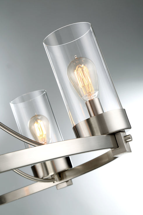 5-Light Chandelier in Matte Black