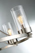 5-Light Chandelier in Matte Black