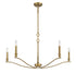 5-Light Chandelier in Polished Nickel