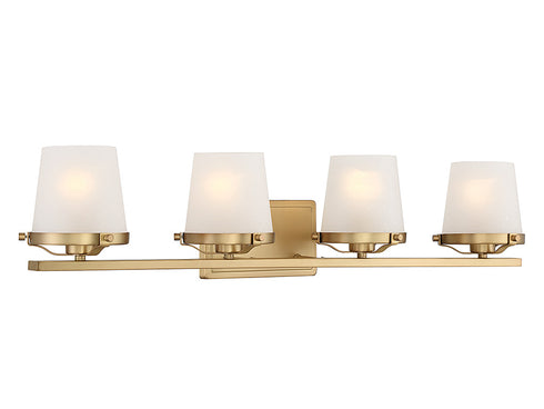Klein 4-Light Bathroom Vanity Light in Matte Black