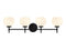 Hannah 4-Light Bathroom Vanity Light in Matte Black