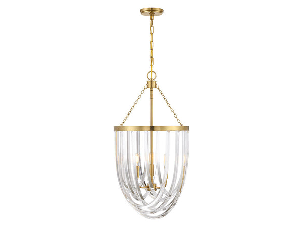 Jennings 3-Light Pendant in Warm Brass
