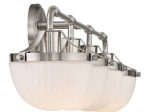 Meredith 4-Light Bathroom Vanity Light in Matte Black