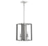 Champlin 4-Light Pendant in Navy with Polished Nickel Accents