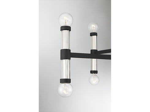 Kingsburg 12-Light Chandelier in Matte Black