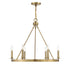 6-Light Chandelier in Matte Black