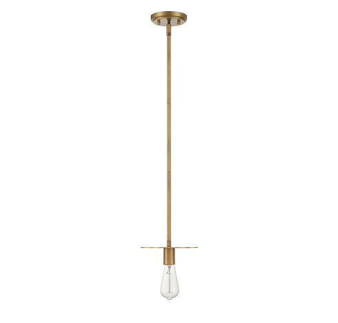 1-Light Mini Pendant in Polished Nickel
