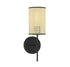 1-Light Wall Sconce in Matte Black