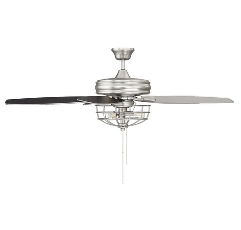 52" 3-Light Ceiling Fan in Brushed Nickel
