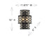 Mannheim 2-Light Wall Sconce in Warm Brass