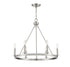 6-Light Chandelier in Matte Black