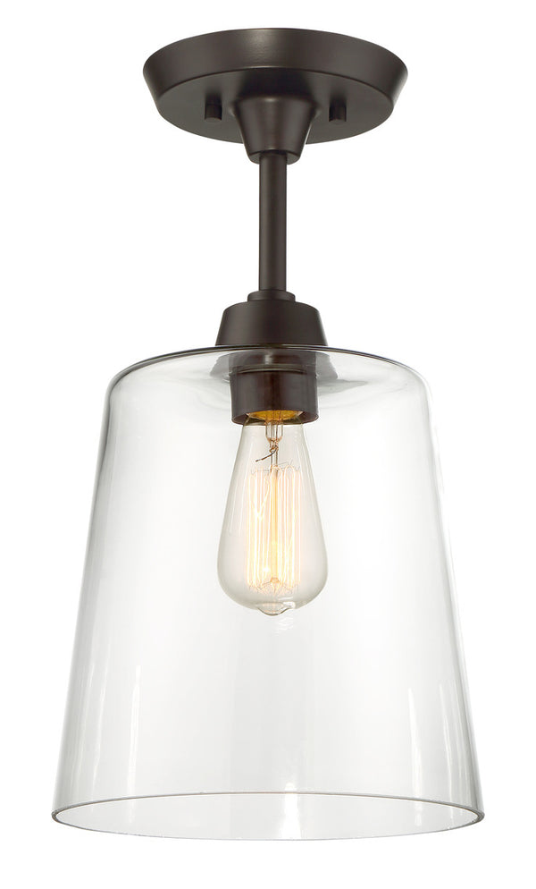 1-Light Ceiling Light in Oil Rubbed Bronze