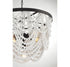 5-Light Chandelier in White with Oil Rubbed Bronze