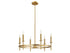 6-Light Chandelier in Brushed Nickel