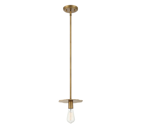 1-Light Mini Pendant in Polished Nickel