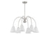 6-Light Chandelier in Matte Black