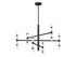 Kingsburg 12-Light Chandelier in Matte Black